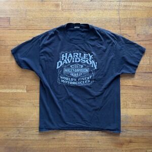 Harley‎ Davidson Graphic Tee Old Road Motorcycles Short Sleeve X-Large